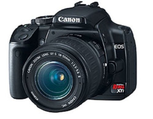 Canon Digital Rebel XTi 10.1MP Digital SLR Camera with EF-S 18-55mm f/3.5-5.6 Lens 